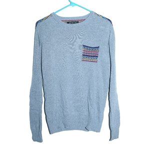 21 Men Color Patch & Shoulder Sweater Size XS